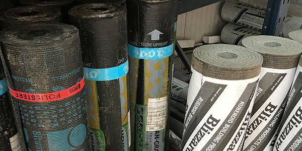Roofing materials in stock